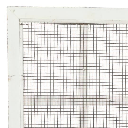 68" Cream Farmhouse Abstract Wood Wall Décor
